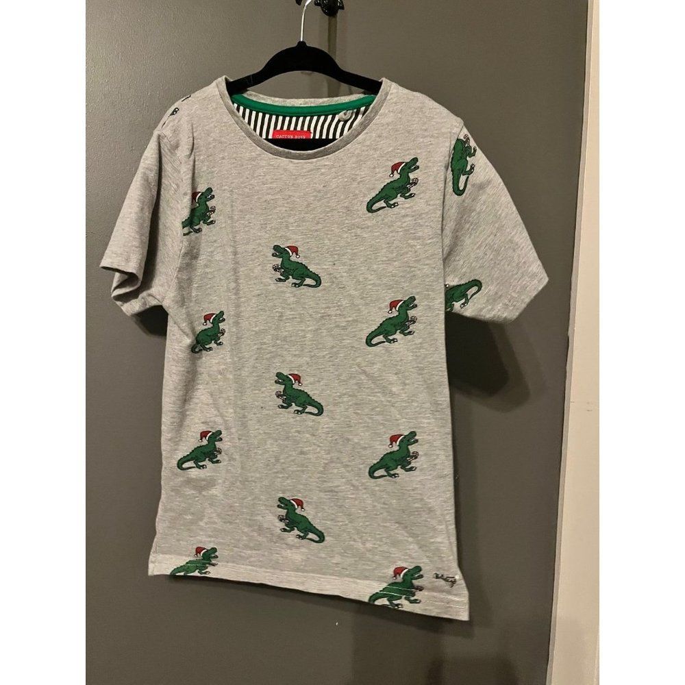 Cactus boy’s Christmas Dino’s dinosaurs t shirts 5t 5 6